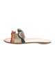 Loeffler Randall Canvas Colorblock Pattern Slides