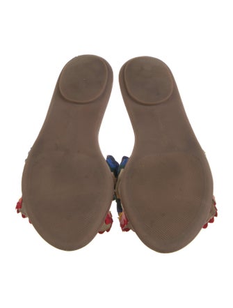 Loeffler Randall Canvas Colorblock Pattern Slides