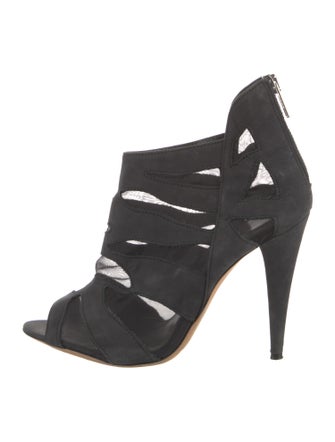 Loeffler Randall Suede Mesh Accents Pumps