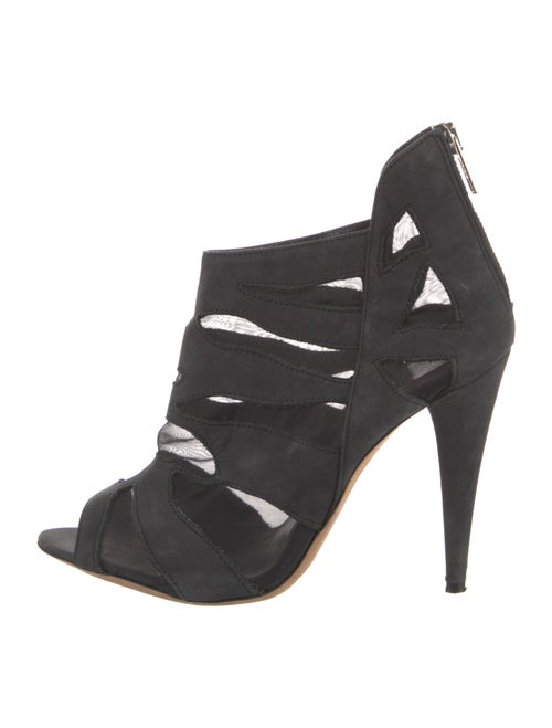 Loeffler Randall Suede Mesh Accents Pumps