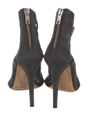 Loeffler Randall Suede Mesh Accents Pumps