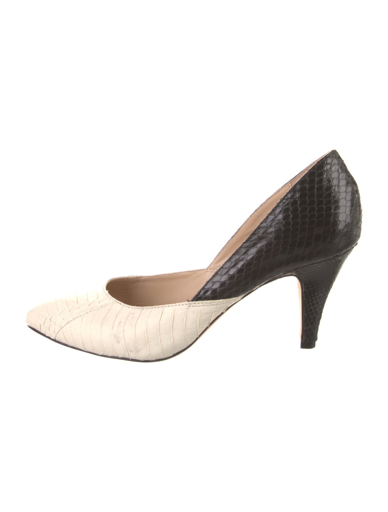 Loeffler Randall Snakeskin D'Orsay Pumps