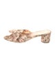 Loeffler Randall Floral Print Bow Accents Slides