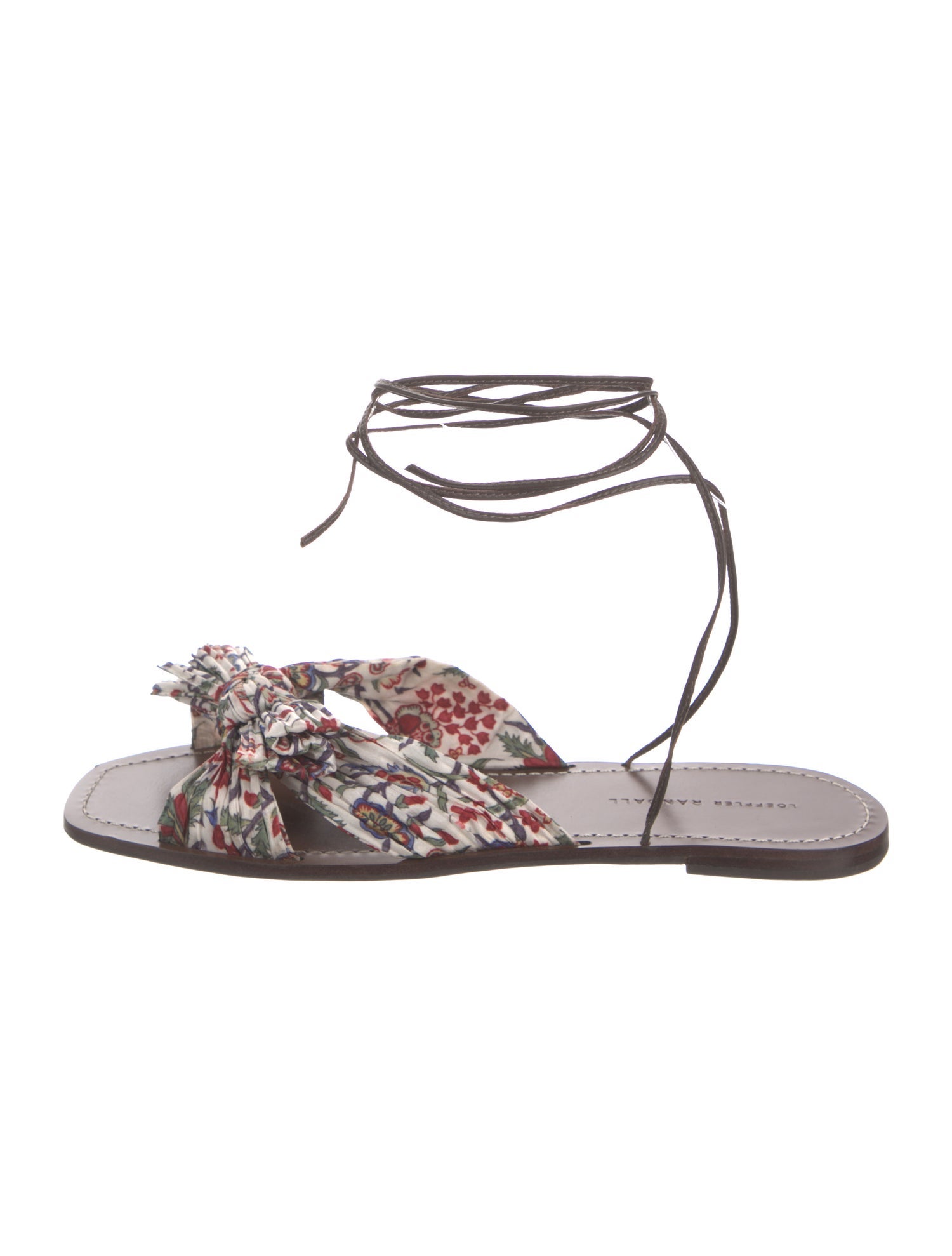 Loeffler Randall Animal Print Bow Accents Sandals