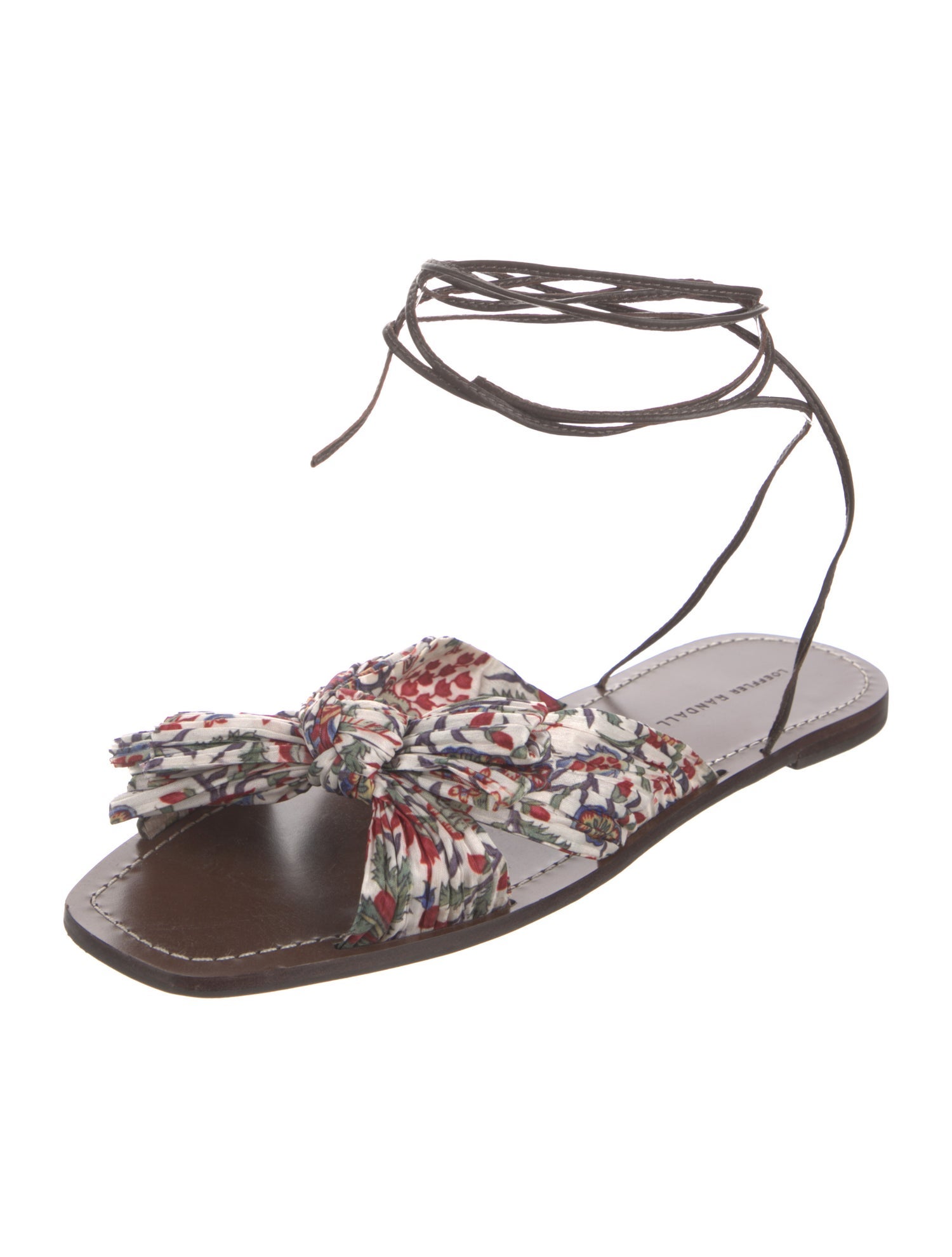 Loeffler Randall Animal Print Bow Accents Sandals