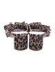 Loeffler Randall Animal Print Bow Accents Slides