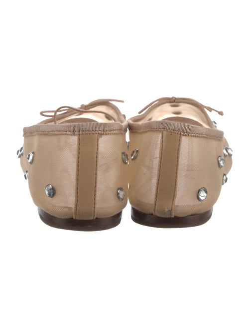 Loeffler Randall Mesh Crystal Embellishments Mary Jane Flats