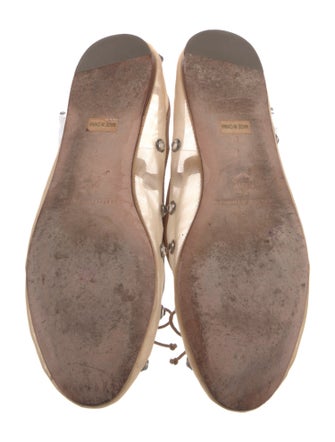 Loeffler Randall Mesh Crystal Embellishments Mary Jane Flats