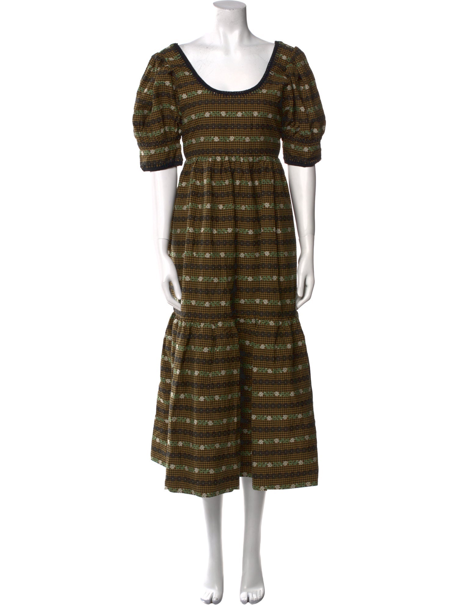 Loeffler Randall Striped Long Dress