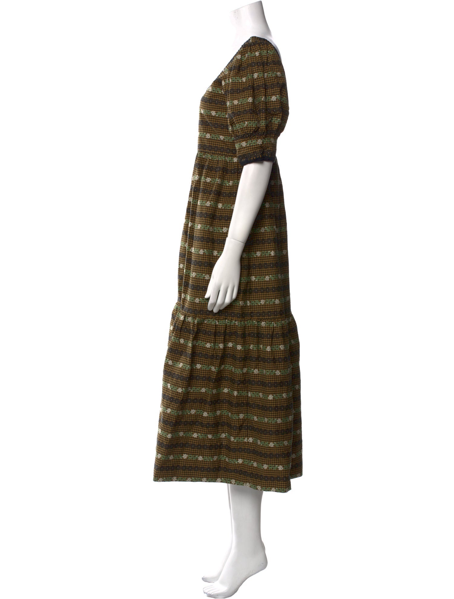 Loeffler Randall Striped Long Dress