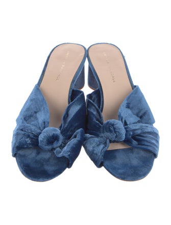 Loeffler Randall Velvet Slides