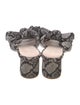 Loeffler Randall Animal Print Bow Accents Slides