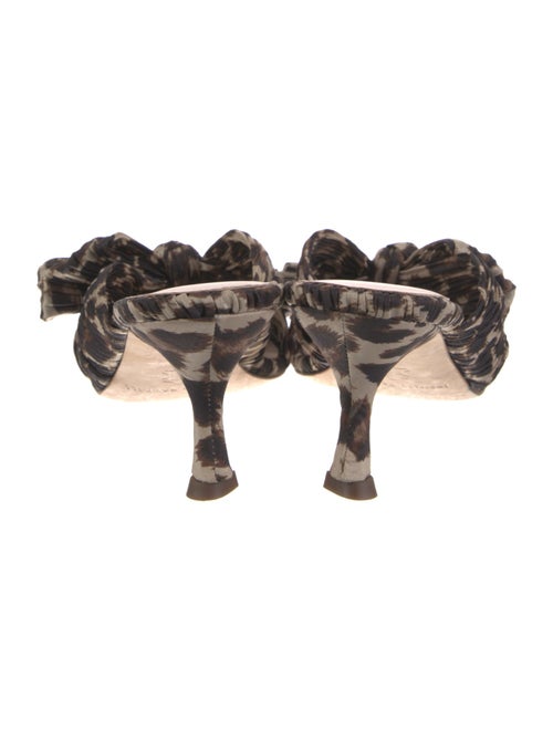 Loeffler Randall Animal Print Bow Accents Slides