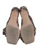 Loeffler Randall Animal Print Bow Accents Slides