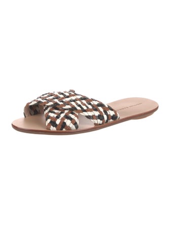 Loeffler Randall Leather Printed Slides