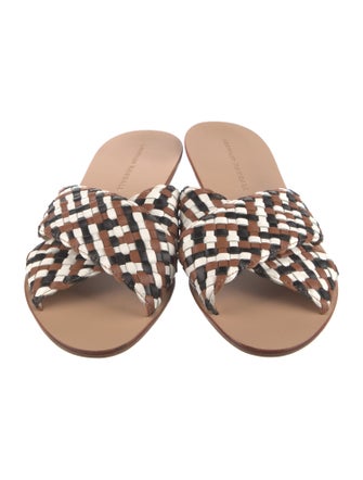 Loeffler Randall Leather Printed Slides