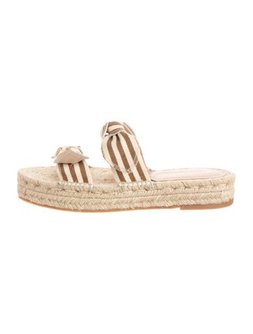 Loeffler Randall Sandals Jute Striped Espadrilles 8