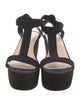 Loeffler Randall Suede T-Strap Sandals
