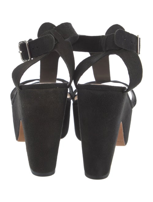 Loeffler Randall Suede T-Strap Sandals