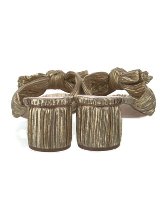 Loeffler Randall Animal Print Bow Accents Slides