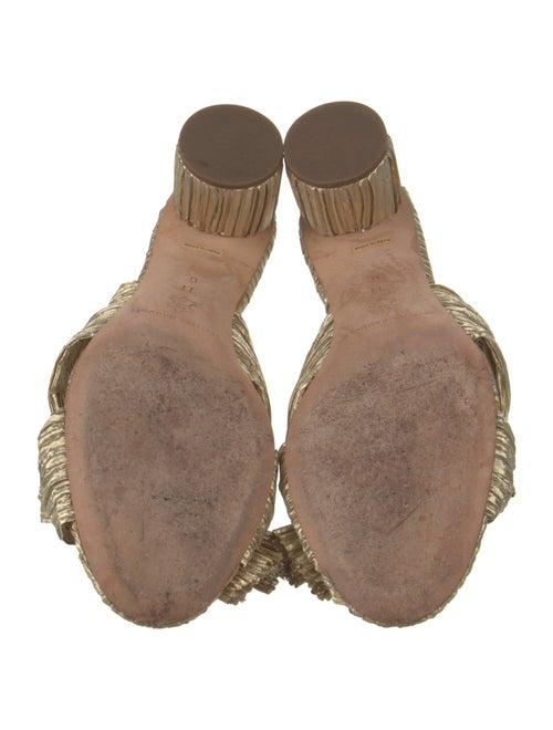 Loeffler Randall Animal Print Bow Accents Slides