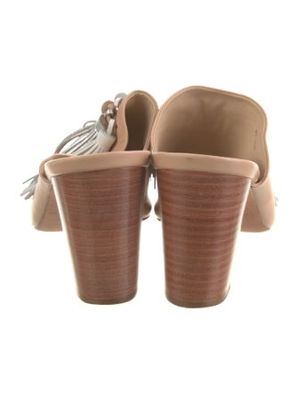 Loeffler Randall Leather Colorblock Pattern Slides