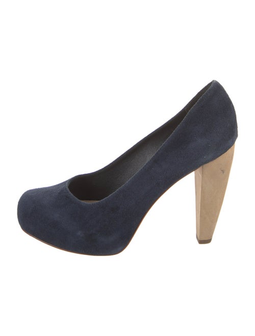 Loeffler Randall Suede Leather Trim Embellishment Pumps