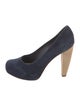 Loeffler Randall Suede Leather Trim Embellishment Pumps