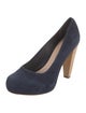 Loeffler Randall Suede Leather Trim Embellishment Pumps
