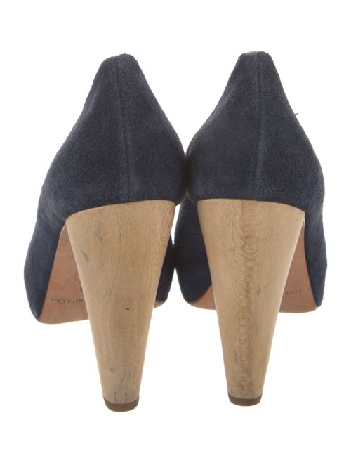 Loeffler Randall Suede Leather Trim Embellishment Pumps