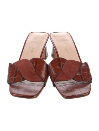 Loeffler Randall Leather Slides