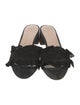 Loeffler Randall Suede Ruffle Embellishment Slides