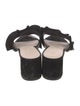 Loeffler Randall Suede Ruffle Embellishment Slides