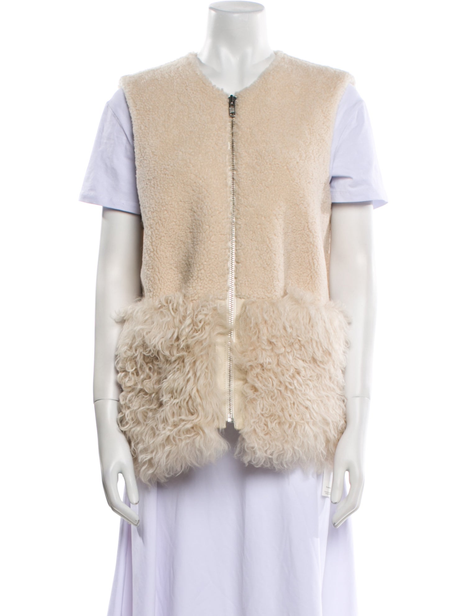 Loeffler Randall Shearling Fur Jacket