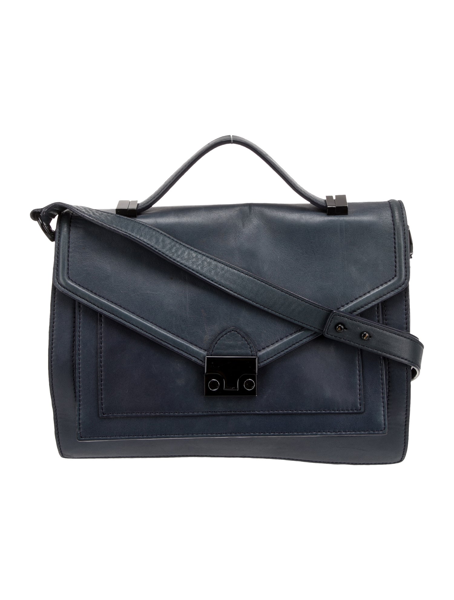 Loeffler Randall Leather Top Handle Bag