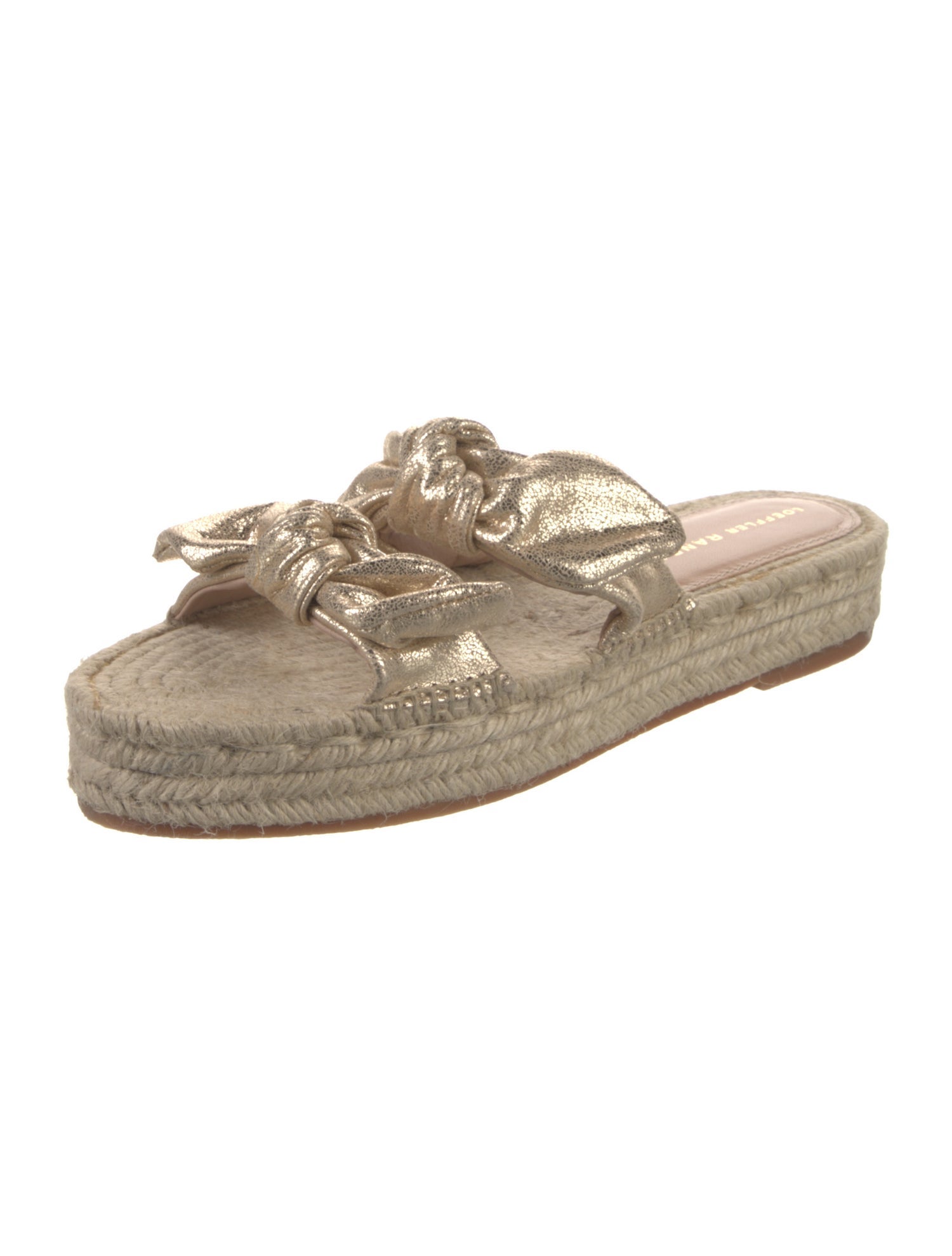 Loeffler Randall Jute Bow Accents Espadrilles