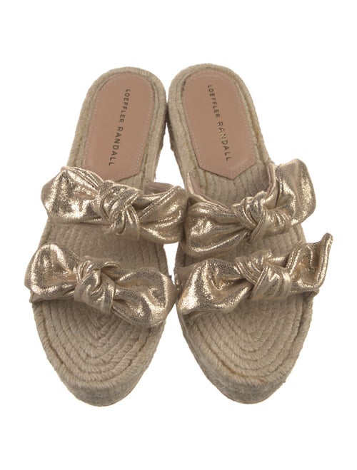 Loeffler Randall Jute Bow Accents Espadrilles