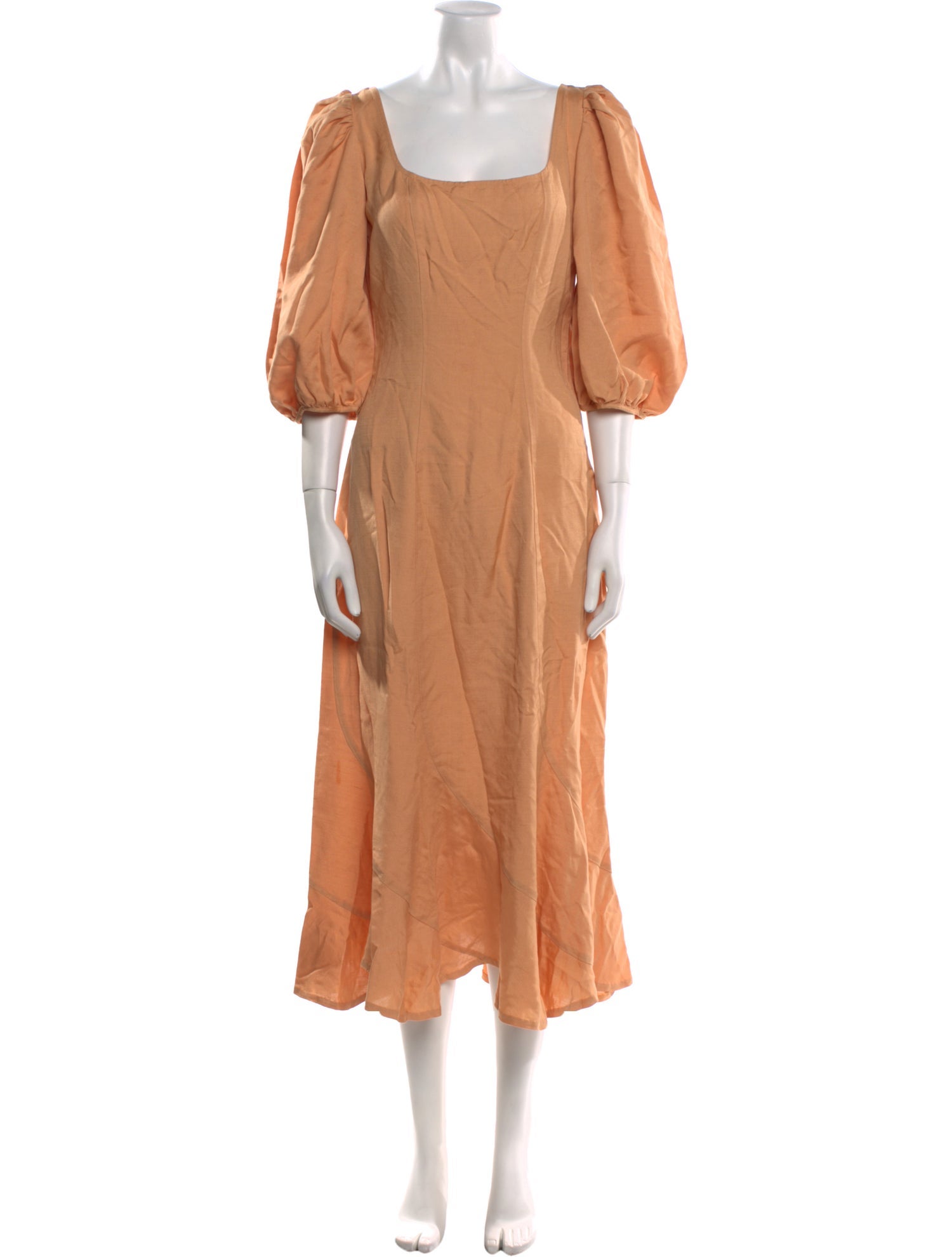 Loeffler Randall Square Neckline Long Dress