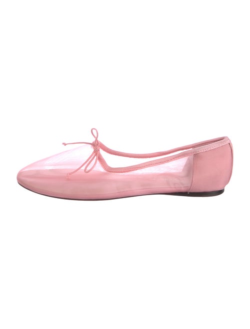 Loeffler Randall Mesh Bow Accents Ballet Flats