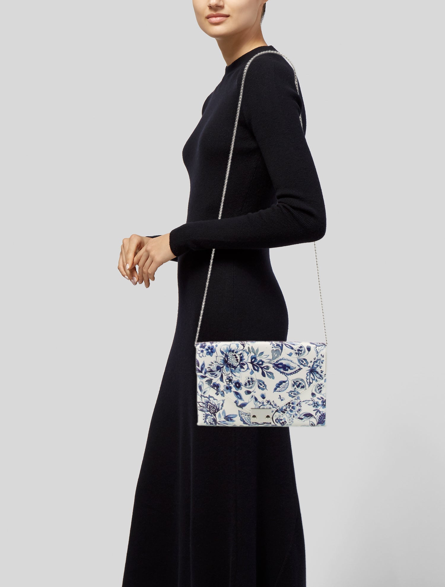 Loeffler Randall Leather Clutch