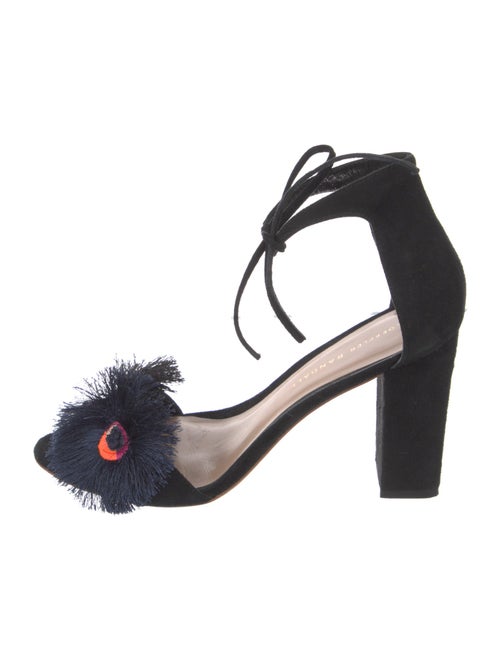 Loeffler Randall Suede Embroidered Accent Sandals