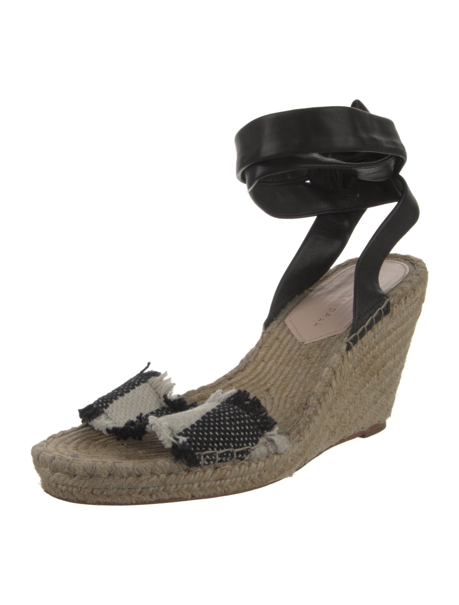 Loeffler Randall Leather Striped Espadrilles