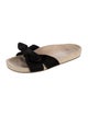 Loeffler Randall Suede Bow Accents Slides