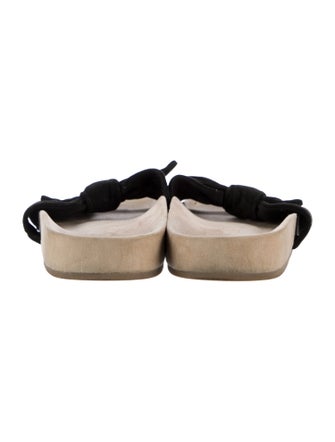 Loeffler Randall Suede Bow Accents Slides