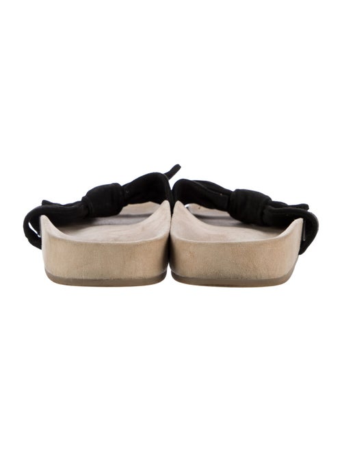 Loeffler Randall Suede Bow Accents Slides
