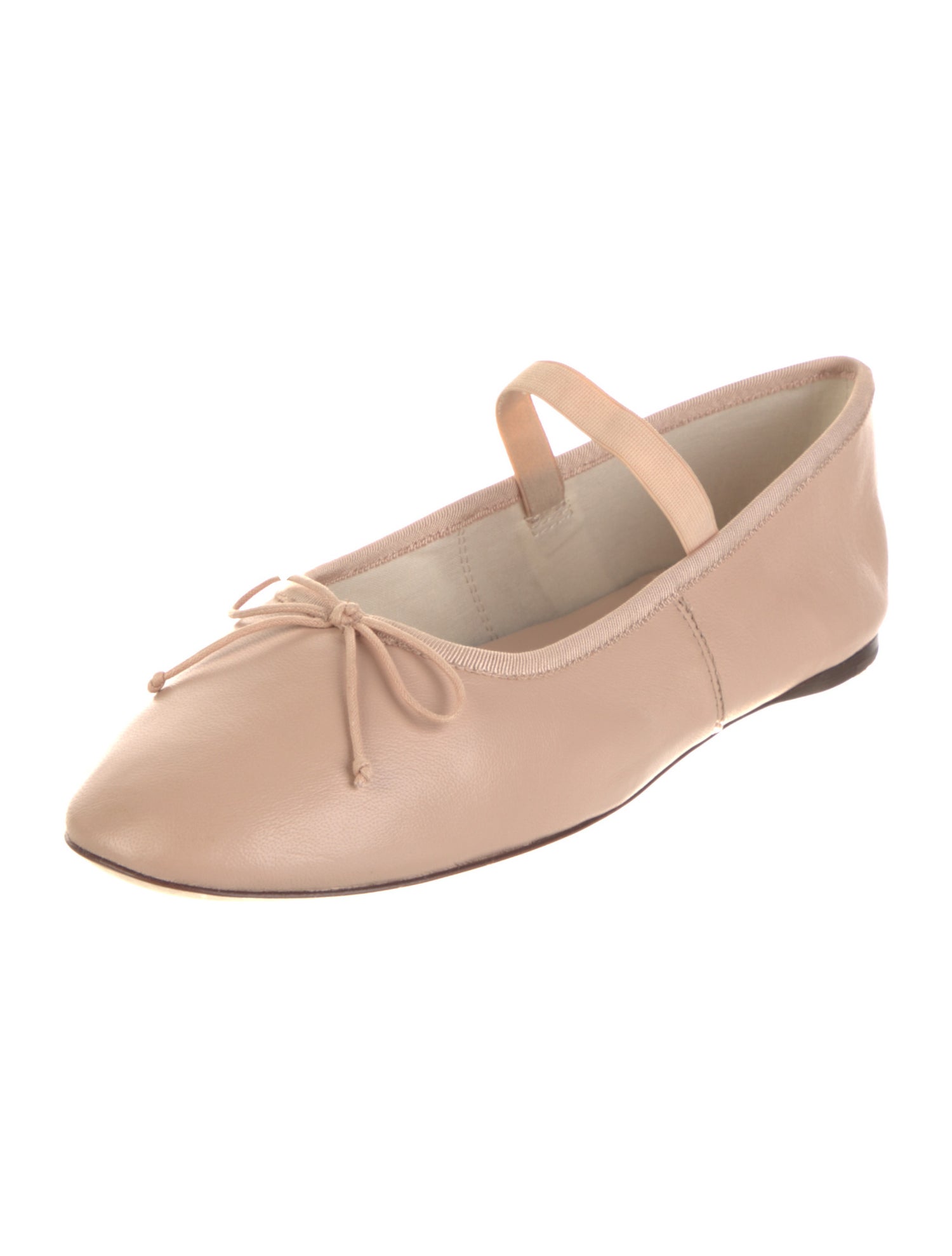Loeffler Randall Leather Bow Accents Mary Jane Flats w/ Tags
