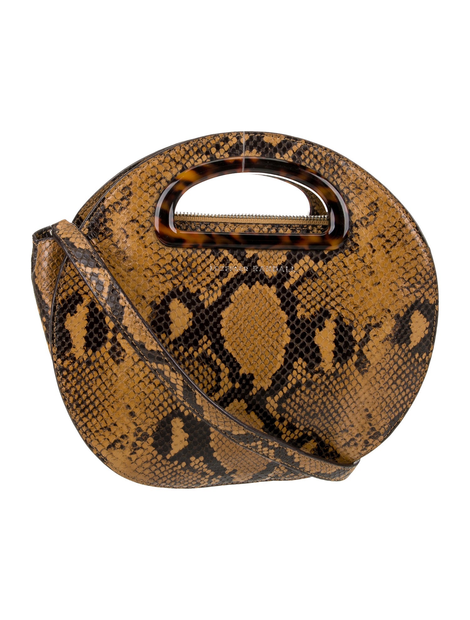 Loeffler Randall Embossed Leather Top Handle Bag