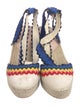 Loeffler Randall Canvas Colorblock Pattern Slingback Pumps