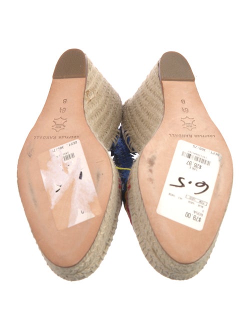 Loeffler Randall Canvas Colorblock Pattern Slingback Pumps