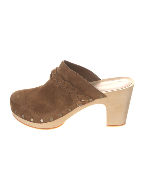 Loeffler Randall Suede Studded Accents Mules